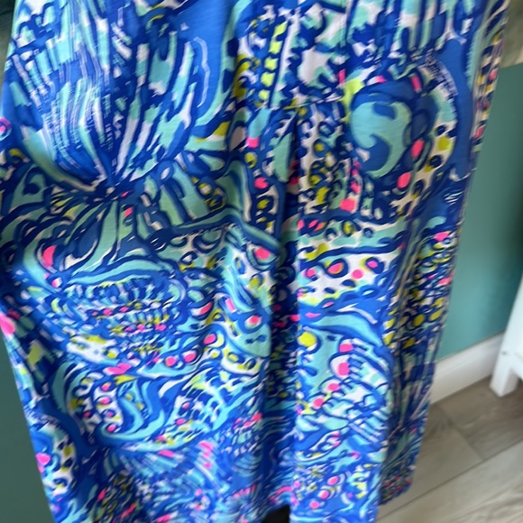 Lily Pulitzer M 100 % Cotton Like  New Bright Vibrant Color - Picture 4 of 7